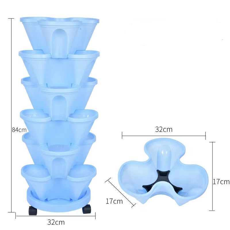 Многоярусный пластиковый горшо – обзор и цена Hydroponic Tower Planter
