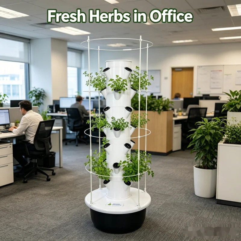 Умная вертикальная гидропонная – обзор и цена Hydroponic Tower Planter