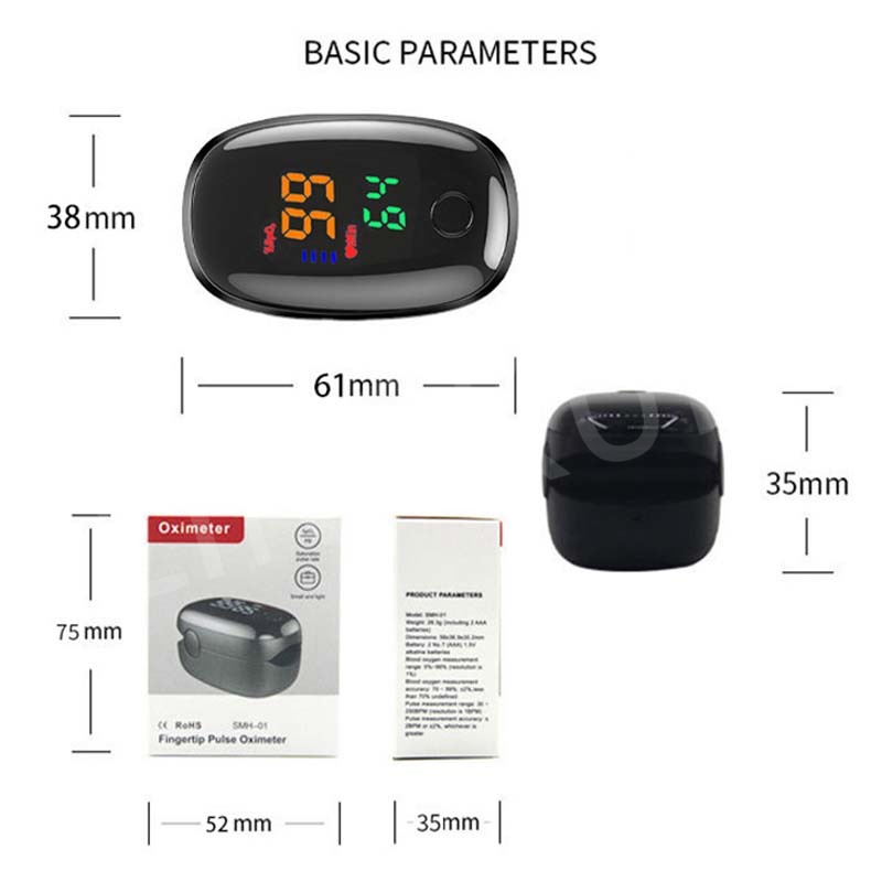 10P Пальцевой оксиметр Цифрово – обзор и цена Do Oxygen Meter
